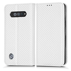 Custodia Portafoglio In Pelle Cover con Supporto C03X per Xiaomi Black Shark 4S 5G Bianco