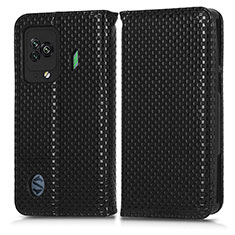 Custodia Portafoglio In Pelle Cover con Supporto C03X per Xiaomi Black Shark 5 5G Nero