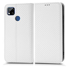 Custodia Portafoglio In Pelle Cover con Supporto C03X per Xiaomi POCO C3 Bianco