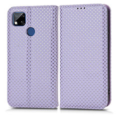 Custodia Portafoglio In Pelle Cover con Supporto C03X per Xiaomi POCO C3 Viola