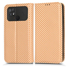 Custodia Portafoglio In Pelle Cover con Supporto C03X per Xiaomi Poco C40 Oro