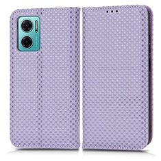 Custodia Portafoglio In Pelle Cover con Supporto C03X per Xiaomi Redmi 10 5G Viola