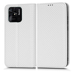 Custodia Portafoglio In Pelle Cover con Supporto C03X per Xiaomi Redmi 10C 4G Bianco