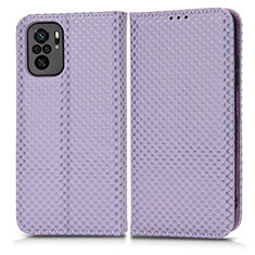 Custodia Portafoglio In Pelle Cover con Supporto C03X per Xiaomi Redmi Note 11 SE India 4G Viola