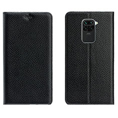 Custodia Portafoglio In Pelle Cover con Supporto C04 per Xiaomi Redmi Note 9 Nero