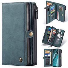 Custodia Portafoglio In Pelle Cover con Supporto C04S per Samsung Galaxy A51 4G Blu