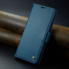 Custodia Portafoglio In Pelle Cover con Supporto C04S per Xiaomi Poco C65 Blu