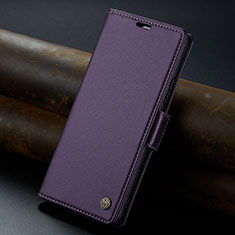 Custodia Portafoglio In Pelle Cover con Supporto C04S per Xiaomi Poco M6 Pro 5G Viola