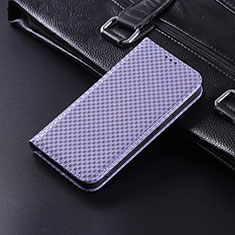 Custodia Portafoglio In Pelle Cover con Supporto C04X per Huawei Honor X9 5G Viola