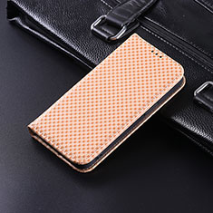 Custodia Portafoglio In Pelle Cover con Supporto C04X per Xiaomi Redmi Note 10 5G Oro