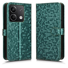 Custodia Portafoglio In Pelle Cover con Supporto C04X per Xiaomi Redmi Note 13 5G Verde