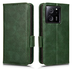 Custodia Portafoglio In Pelle Cover con Supporto C05X per Xiaomi Mi 13T 5G Verde