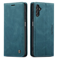 Custodia Portafoglio In Pelle Cover con Supporto C10S per Samsung Galaxy A04s Blu
