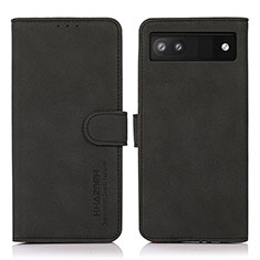 Custodia Portafoglio In Pelle Cover con Supporto D01Y per Google Pixel 7a 5G Nero