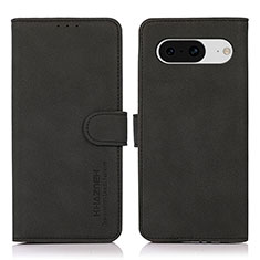 Custodia Portafoglio In Pelle Cover con Supporto D01Y per Google Pixel 8 5G Nero