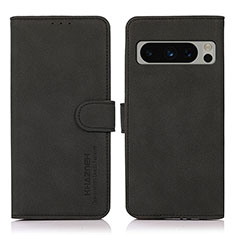 Custodia Portafoglio In Pelle Cover con Supporto D01Y per Google Pixel 8 Pro 5G Nero