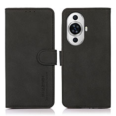 Custodia Portafoglio In Pelle Cover con Supporto D01Y per Huawei Nova 11 Pro Nero