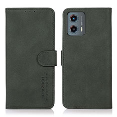 Custodia Portafoglio In Pelle Cover con Supporto D01Y per Motorola Moto G 5G (2023) Verde