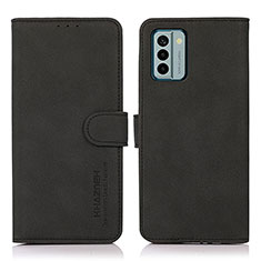 Custodia Portafoglio In Pelle Cover con Supporto D01Y per Nokia G22 Nero