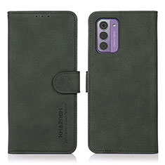 Custodia Portafoglio In Pelle Cover con Supporto D01Y per Nokia G310 5G Verde