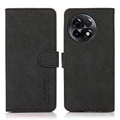 Custodia Portafoglio In Pelle Cover con Supporto D01Y per OnePlus 11R 5G Nero