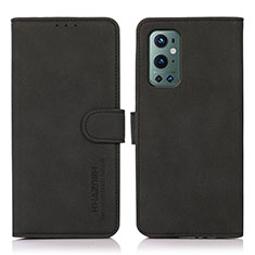 Custodia Portafoglio In Pelle Cover con Supporto D01Y per OnePlus 9 Pro 5G Nero