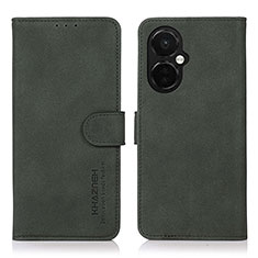 Custodia Portafoglio In Pelle Cover con Supporto D01Y per OnePlus Nord CE 3 5G Verde