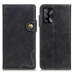 Custodia Portafoglio In Pelle Cover con Supporto D01Y per Oppo A95 4G Nero