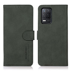 Custodia Portafoglio In Pelle Cover con Supporto D01Y per Realme 8 5G Verde