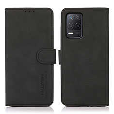 Custodia Portafoglio In Pelle Cover con Supporto D01Y per Realme 8s 5G Nero