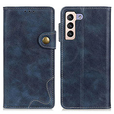 Custodia Portafoglio In Pelle Cover con Supporto D01Y per Samsung Galaxy S21 Plus 5G Blu