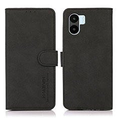 Custodia Portafoglio In Pelle Cover con Supporto D01Y per Xiaomi Poco C51 Nero