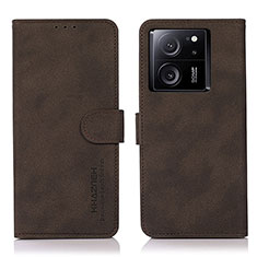 Custodia Portafoglio In Pelle Cover con Supporto D01Y per Xiaomi Redmi K60 Ultra 5G Marrone