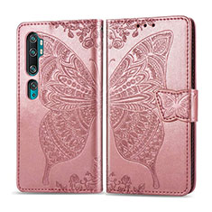 Custodia Portafoglio In Pelle Cover con Supporto D02 per Xiaomi Mi Note 10 Pro Oro Rosa