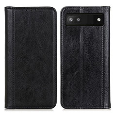 Custodia Portafoglio In Pelle Cover con Supporto D03Y per Google Pixel 7a 5G Nero