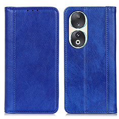 Custodia Portafoglio In Pelle Cover con Supporto D03Y per Huawei Honor 90 5G Blu