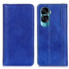 Custodia Portafoglio In Pelle Cover con Supporto D03Y per Huawei Honor 90 Lite 5G Blu