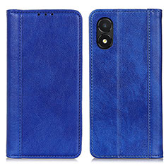 Custodia Portafoglio In Pelle Cover con Supporto D03Y per Huawei Honor X5 Blu