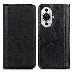 Custodia Portafoglio In Pelle Cover con Supporto D03Y per Huawei Nova 11 Ultra Nero