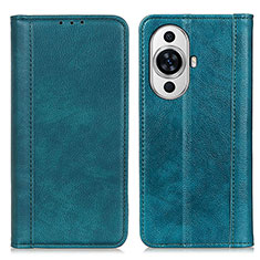 Custodia Portafoglio In Pelle Cover con Supporto D03Y per Huawei Nova 11 Verde