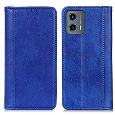 Custodia Portafoglio In Pelle Cover con Supporto D03Y per Motorola Moto G 5G (2023) Blu