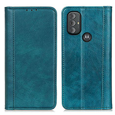 Custodia Portafoglio In Pelle Cover con Supporto D03Y per Motorola Moto G Play Gen 2 Verde