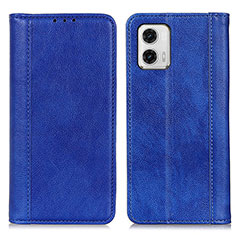 Custodia Portafoglio In Pelle Cover con Supporto D03Y per Motorola Moto G73 5G Blu