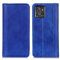 Custodia Portafoglio In Pelle Cover con Supporto D03Y per Motorola ThinkPhone 5G Blu