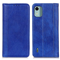 Custodia Portafoglio In Pelle Cover con Supporto D03Y per Nokia C12 Plus Blu