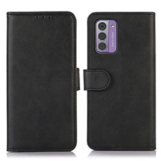 Custodia Portafoglio In Pelle Cover con Supporto D03Y per Nokia G310 5G Nero