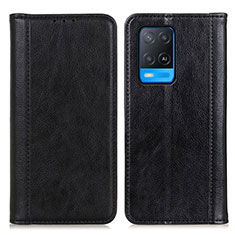 Custodia Portafoglio In Pelle Cover con Supporto D03Y per Oppo A54 4G Nero