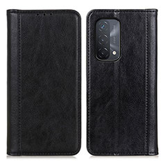 Custodia Portafoglio In Pelle Cover con Supporto D03Y per Oppo A54 5G Nero