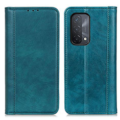 Custodia Portafoglio In Pelle Cover con Supporto D03Y per Oppo A54 5G Verde