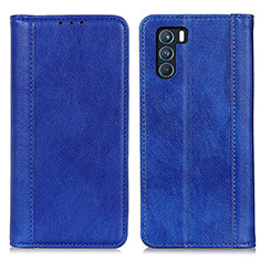 Custodia Portafoglio In Pelle Cover con Supporto D03Y per Oppo K9 Pro 5G Blu